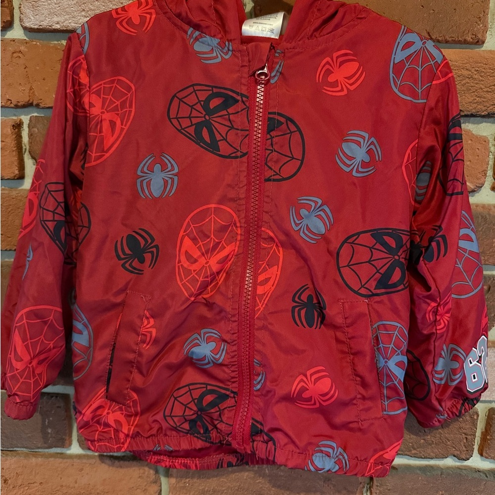 Kids Red Spider-Themed Jacket